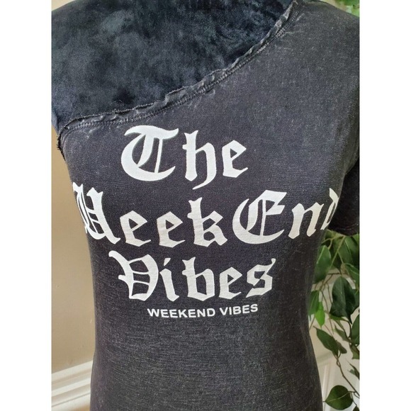 Forever 21 Women Solid Black Cotton One Shoulder Off Pullover Blouse Size Small - Picture 4 of 10